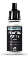 Шпатлевка Vallejo Plastic Putty_ белая_ акриловая_ 17 мл _70400_