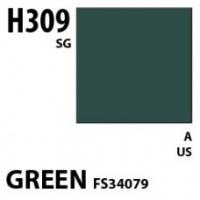 Краска акриловая Mr.Hobby Green FS34079 (зеленый), полуглянцевая, 10 мл (H309)