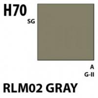 Краска акриловая Mr.Hobby RLM02 Gray (серый), полуглянцевая, 10 мл (H70)