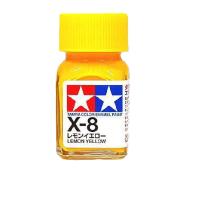 X-08 Эмаль Lemon Yellow _лимонный желтый__ глянец_ 10мл _Tamiya_ 80008_