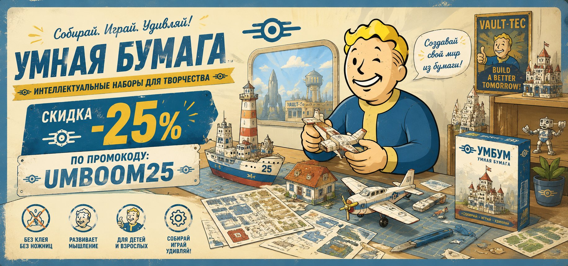 Акция! - 25% на весь раздел ТМ Умная Бумага Акция! - 25% на весь раздел ТМ Умная Бумага