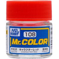 Краска акриловая Mr_Hobby Character Red_ полуглянцевая_ 10 мл _C108_