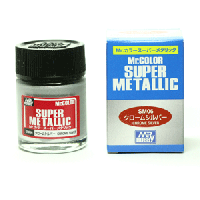 Краска Mr_Color Super Metallic Super Chrome Silver _супер хромированное серебро__ 18мл _SM06_