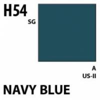 Краска акриловая Mr.Hobby NAVY Blue (морской синий), полуглянцевая, 10 мл (H54)