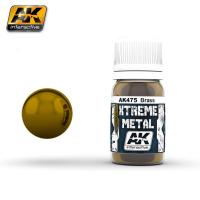 Краска Xtreme Metal Brass (латунь), эмаль, 30мл (AK475)
