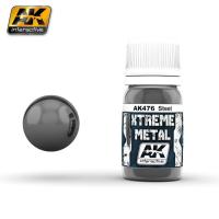 Краска Xtreme Metal Steel (сталь), эмаль, 30мл (AK476)