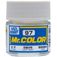 Краска акриловая Mr.Hobby Light Gray (светло-серая), глянцевая, 10 мл (C97)