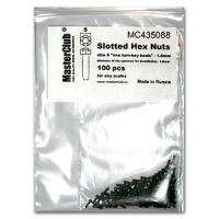 Slotted Hex Nuts_ 100шт__ шляпка 1_6мм_ диам_посад_отв_ 1_0мм _MC435088_