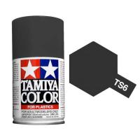 TS-6 Matt Black _Черная матовая_ краска-спр_100мл_ _Tamiya_ 85006_