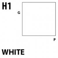 Краска акриловая Mr.Hobby White (белый), глянцевая, 10 мл (H1)