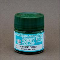 Краска акриловая Mr.Hobby CHROME GREEN (зеленый хром), матовая, 10 мл (H464)