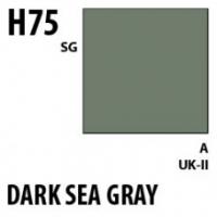 Краска акриловая Mr.Hobby Dark Seagray (темный морской серый), полуглянцевая, 10 мл (H75)