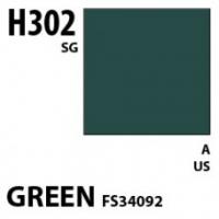 Краска акриловая Mr.Hobby Green FS34092 (зеленый), полуглянцевая, 10 мл (H302)