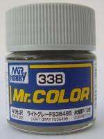 Краска акриловая Mr.Hobby Light Gray FS36495 (светло-серый), полуглянцевая, 10 мл (С338)