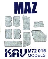 1/72 Окрасочная маска на остекление С-300_ Смерч на базе МАЗ _Modelcollect_ _KAV_ 72015_