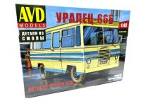 1/43 Автомобиль автобус Уралец-66Б _AVD_ 1362_
