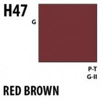Краска акриловая Mr.Hobby Red Brown (красно-коричневый), глянцевая, 10 мл (H47)