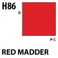 Краска акриловая Mr.Hobby Red Madder (красный), глянцевая, 10 мл (H86)