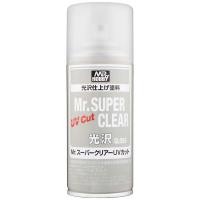 Лак Mr_Super Clear UV Cut_ спрей_ полуглянец_ с защитой от УФ_ 170мл _Mr_Hobby_ B522_
