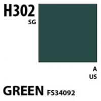 Краска акриловая Mr_Hobby Green FS34092 _зеленый__ полуглянцевая_ 10 мл _H302_
