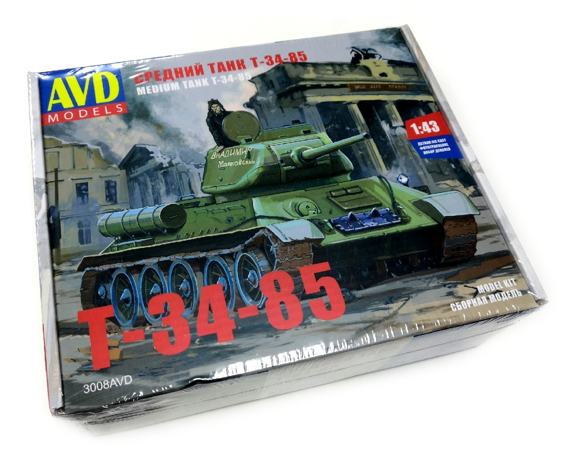 1/43 Танк средний Т-34-85 (AVD, 3008) - МурманХобби