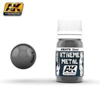 Краска Xtreme Metal Steel _сталь__ эмаль_ 30мл _AK476_