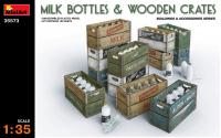 1/35 Аксессуары MILK BOTTLES & WOODEN CRATES _MiniArt_ 35573_
