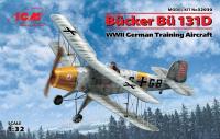 1/32 Bücker Bü 131D_ Германский учебный самолет ІІ МВ _ICM_ 32030_