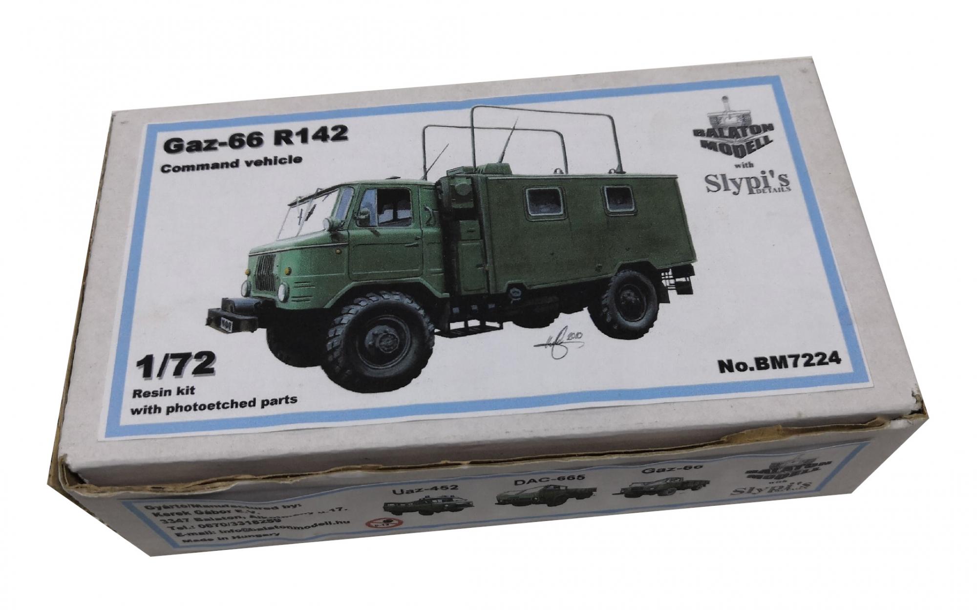 1/72 Автомобиль Gaz-66 R142, модель из смолы (Balaton, BM7224) - МурманХобби