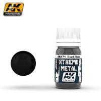 Краска Xtreme Metal Black Base _черная база под металлики__ эмаль_ 30мл _AK471_