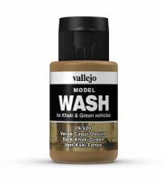 Смывка Vallejo Model Wash_ Dark Khaki Green _темно-зел_ хаки__ 35мл _Vallejo_ 76520_