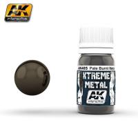 Краска Xtreme Metal Pale Burned Metal (бледный жженый металл), эмаль, 30мл (AK485)