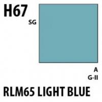 Краска акриловая Mr.Hobby RLM65 Light Blue (светло-синий), полуглянцевая, 10 мл (H67)
