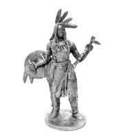 Индеец со щитом и тамагавком _EkCastings_ ww-15_