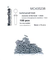 Пуленепробиваемая заклепка_ 100шт__ шляпка 1_4мм_ диам_посад_отв_ 1_0мм _MC435238_