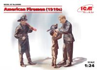 1/24 Фигуры_ Американские пожарные _1910-е годы_ _ICM_ 24005_