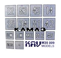 1/35 Трафарет номера на кузов ICM 35001 _KAV_ 35009_