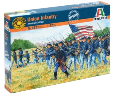 1/72 Фигуры Union Infantry_ 50 фигур _Italeri_ 6177_