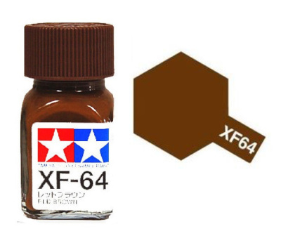 XF-64 Эмаль Red Brown _красно-коричневый__ матовая_ 10мл _Tamiya_ 80364_