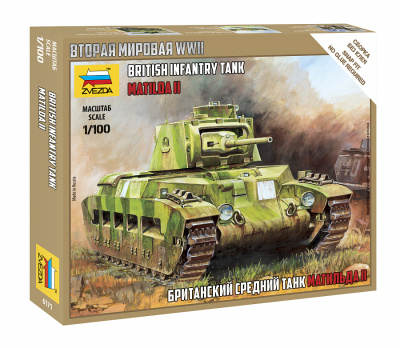 1/100 Британский средний танк _Матильда II_ _Звезда_ 6171_