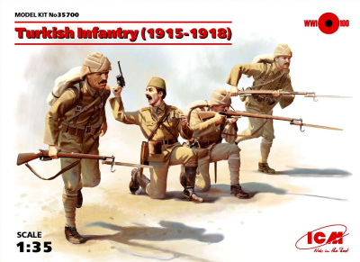 1/35 Пехота Турции _1915-1918 г___ 4 фигуры _ICM_ 35700_