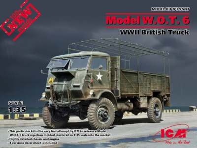 1/35 Model W_O_T_ 6_ Британский грузовой автомобиль ІІ МВ _ICM_ 35507_