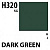 Краска акриловая Mr.Hobby Dark Green (темно-зеленый), полуглянцевая, 10 мл (H320)