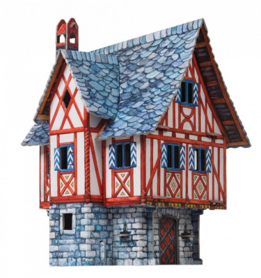 _Дом купца__ сборная модель из картона _УБ_ 379_