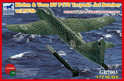 1/72 Blohm & Voss BV P178 Torpedo Jet Bomber w/LTF5b Torpedo _Bronco_ GB7003_