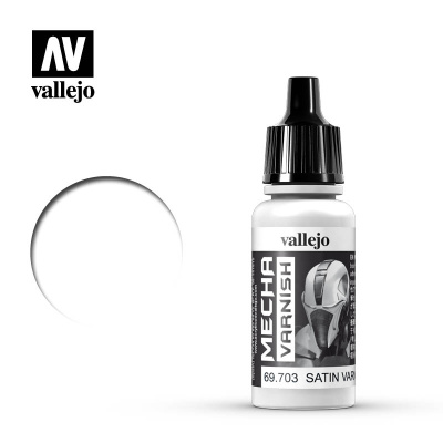 Лак Vallejo Mecha Varnish_ сатиновый_ акрил_ 17мл _Vallejo_ 69703_