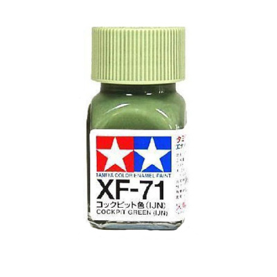 XF-71 Эмаль Cockpit Green _IJN_ _яп_авиац_интерьерный зеленый__ матовая_ 10мл _Tamiya_ 80371_