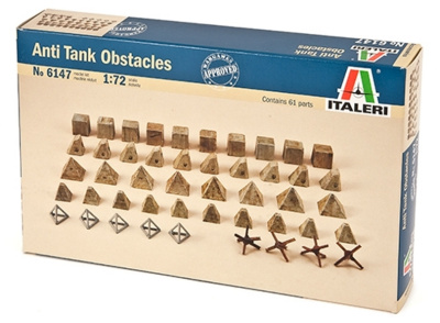 1/72 Аксессуары Anti tank obstacles _Italeri_ 6147_