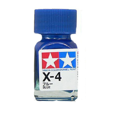 X-04 Эмаль Tamiya, Blue (синяя), глянец, 10мл (Tamiya, 80004)
