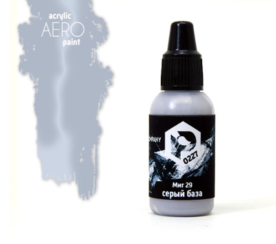 Краска Pacific88 Aero_ МиГ 29 Серый база_ 18мл _0227_